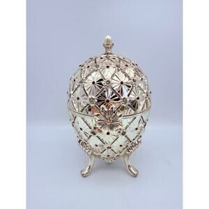 Wallace Silver Christmas 2001 1st Edition Rhinestone Music Footed Box